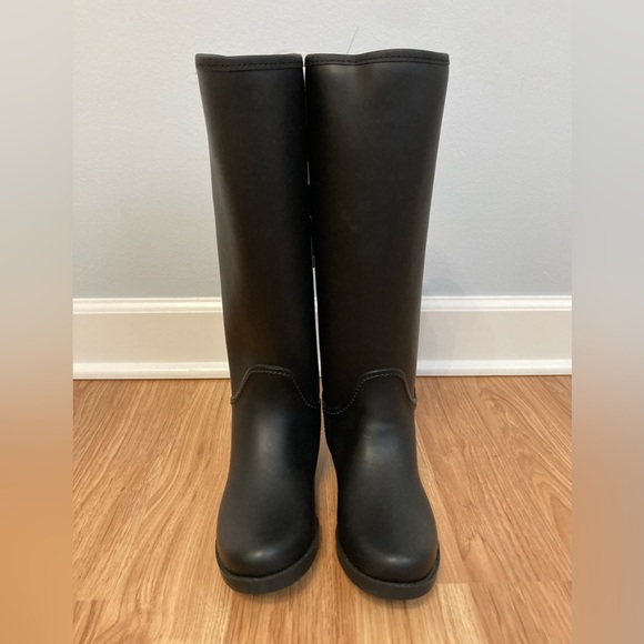 Coach Black Tristee Tall Rain Boots - Picture 3 of 9